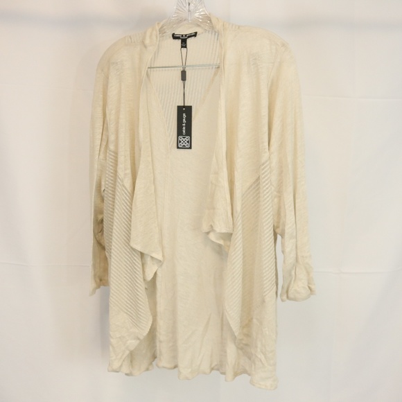 Cable & Gauge Sweaters - Cable & Gauge Woman Women's 1X Sweater Open Front